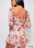 Mono bohemio floral de manga larga sin espalda Mia